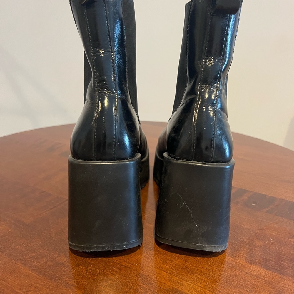 Steve Madden Black Wedge Ankle Boots - Picture 3 of 3